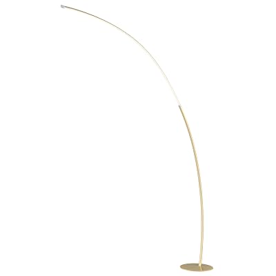 Lite Source Monita - 30W 1 LED Arc Floor Lamp-80 Inches Tall and 61.25 Inches Wide-Gold Finish