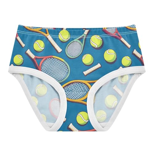 Wusikd Tennis Rackets Girls' Underwear Cotton Balls Colors Girls Briefs Soft Toddler Underwear 2T