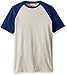 Tommy Hilfiger Little Boys' Gordon Short Sleeve Raglan Tee, Oat Heather, Large/6