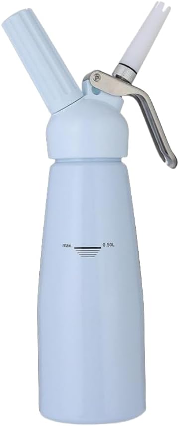 Colorful Cream Whipper with Easy Operation and Cleaning, Ideal for Home and Professional Use, Made with Preferred Materials (White500ml)