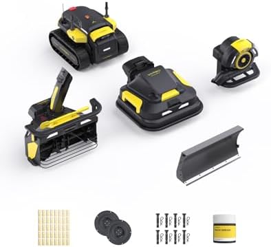 YARBO 4-in-1 Modular Robot, Snow Blower,Lawn Mower and Leaf Blower with Plow Blade, Cutting-Blades *2, Cutting Disc *2, Shear Pins & Cotter Pins (8 Sets), Track Grease