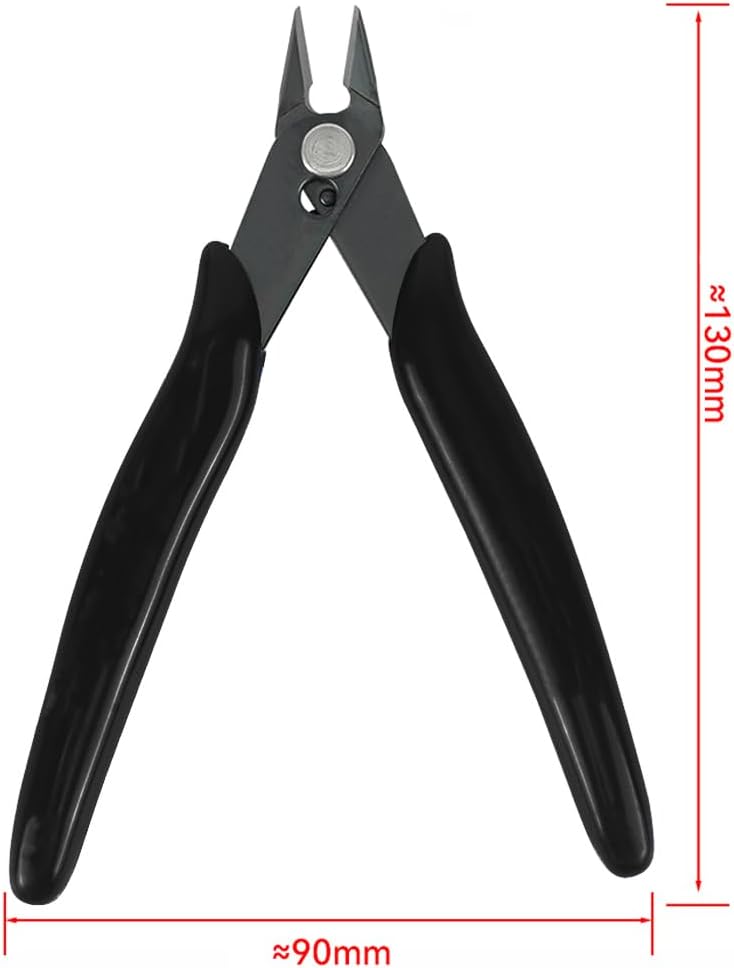1pc black Cast Iron Multi-Functional Pliers, Easy Spring-Action Cable Wire Management and Stripping Tool for DIY, Electricians, and Handyman