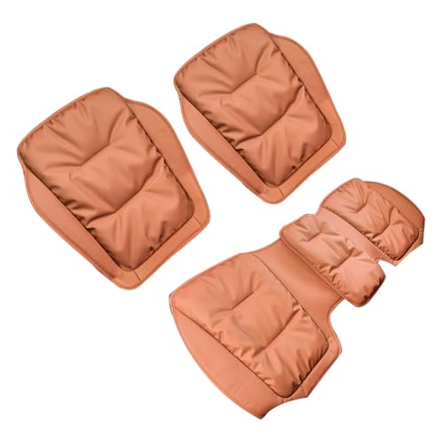 Coussin de siège de voiture universels cuir nappa marron coccyx
