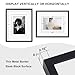 Egofine 8x10 Aluminum Picture Frame Display with Mats for 4x6/5x7 or 8x10 without Mat, Metal Picture Frame Covered by Plexiglass for Tabletop and Wall Mounting, 1 Pack, Black