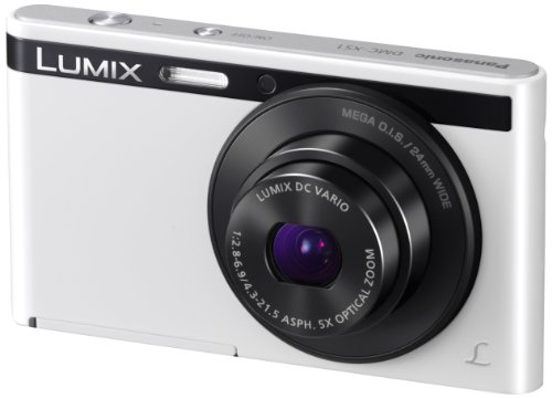 Panasonic Lumix DMC-XS1EG-W Digitalkamera (6,9 cm (2,7 Zoll) LCD-Display CCD-Sensor, 16,1 Megapixel, 5-fach opt. Zoom, 90MB interne Speicher, USB) wei&szlig;