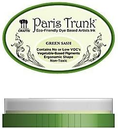 Eco Green Crafts Paris Trunk Dye-Based Artists Ink, Green Sash