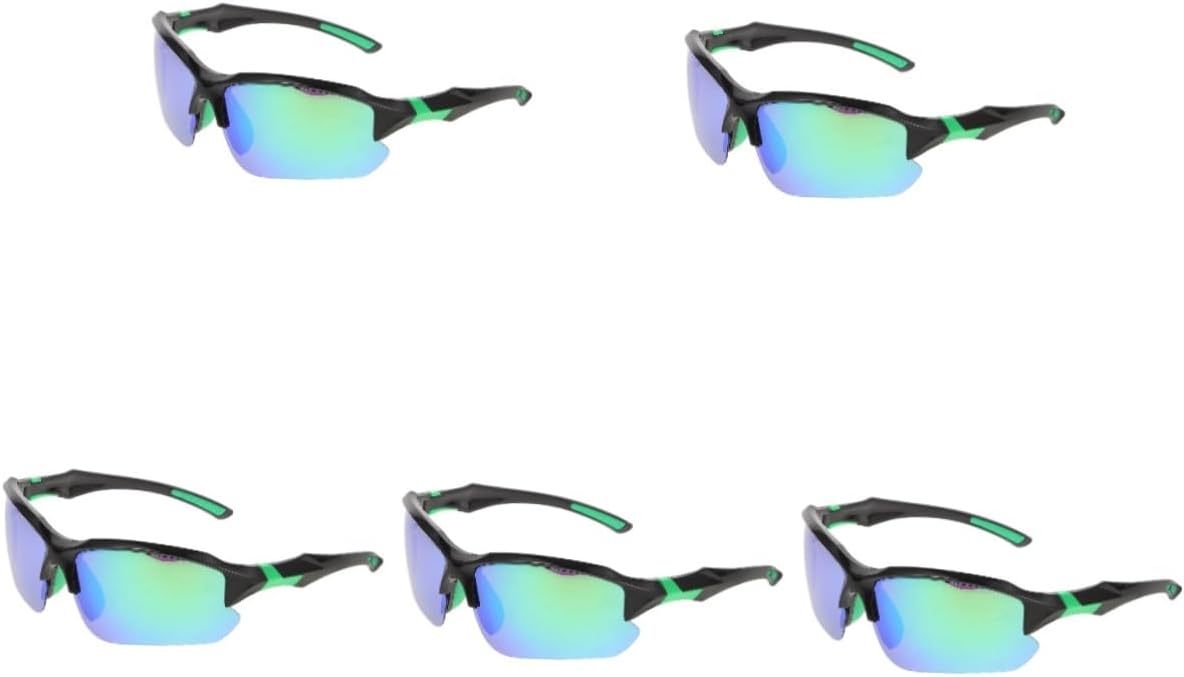 balacoo 5pcs Cycling Sunglasses for Men and Women Photochromic Lenses Lightweight Sports Eyewear for Baseball Cycling and Outdoor Activities