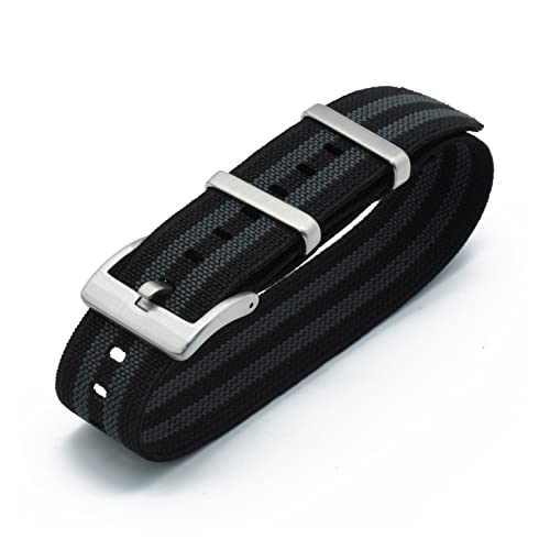 ALMVIS 20mm 22mm Troupes françaises Parachute Watch Strap Fit for NATO Elastic Nylon Band Band Marques Générales Bracelet Bracelet Militaire Bracelet(Bond,20mm)