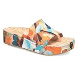 BORN Women's Sharr Sandal, Multi Tencel Fabric, 7 M US