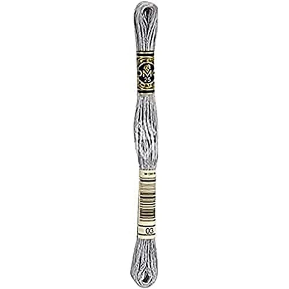 Dmc #0003 Grey 117Mc-0003 Embroidery Floss Cotton 0003 Grey 8M