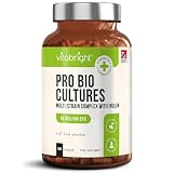 Bio Cultures Complexe pre- en probiotica - 45 miljard CFU Vegan Time Release-capsules - 17 levende bacteriestammen - Geavanceerd probiotisch supplement met hoge sterkte - Gemaakt in het VK door VitaBright