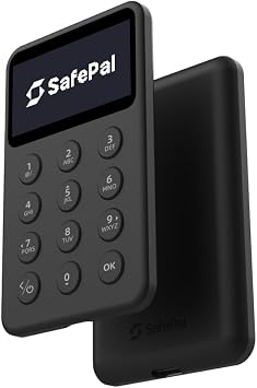 SafePal X1 Cryptocurrency Hardware Wallet, Open Source with Bluetooth, Cold Storage for Bitcoin, Ethereum, Sorana and other Tokens and NFT, Secure Secret Key, Cold Wallet Nimonic Phrases