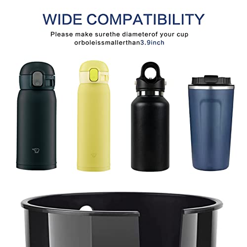 Uilb Tesla 2 Cup Holder Car Rear Seat Two Big Cup Holder, Backseat Oraginzer, Side Cup Holder With Two Cup Holder, Diy Position, Storage Box For Money, Card, Holding Phone, Wallet #TOP5