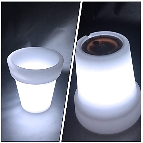 Happyyami 3Pcs Solar Powered Flowerpot Luminous Waterproof Flower Pot Orchid Plant Pot Glow At Night Flower Pot Solar Light Planter For Home Garden Balcony Decor #TOP5