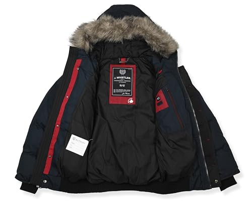 Summit Puffer Boys Heavy Puffer Winter Jacket with Hood and Removable Faux Fur2