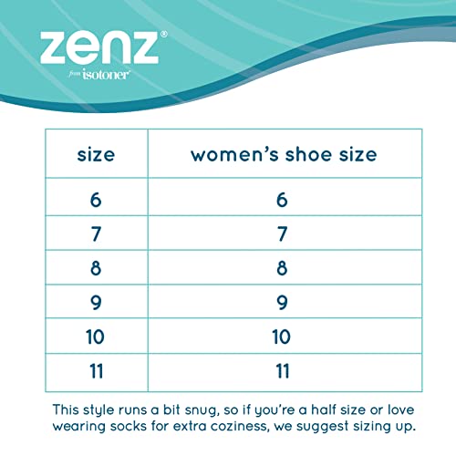 isotoner Zenz Womens Ballerina Slippers, Lightweight Hatch Knit Fabric with soft straps3