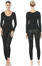 Thermal Underwear Set for Women with Intimate Function Base Layer Breathable Seamless Thermal Long Sleeve Shirt and Trousers for Cycling Skiing Yoga