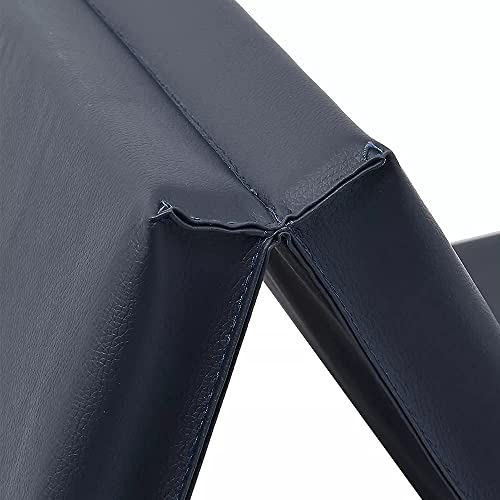 Fitness Maniac High-Density Firm Foam Folding Mat Thick Exercise Gymnastics Panel Gym Mats Non Slip With Carrying Handles Yoga Aerobics Workout Training (Four-Fold (Black)) #TOP2