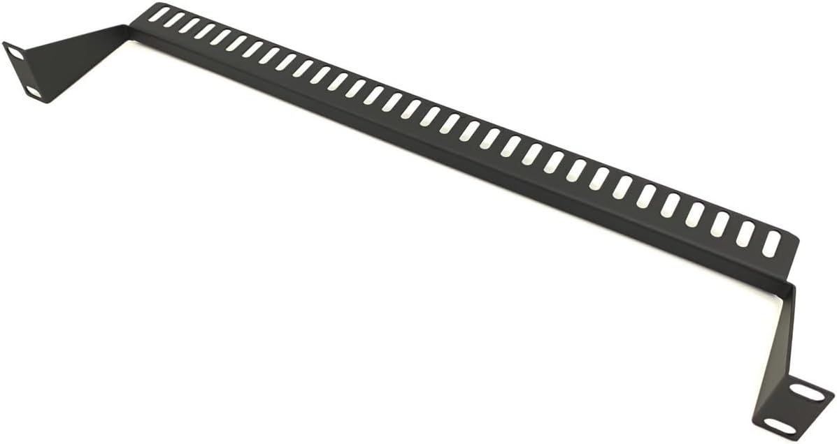 2 Pack 1U 19” Server Rack Cable Management Panel w/D-Ring Hooks - 1U Horizontal or Vertical Wire and Cord Manager - Made in Taiwan (O Type -32 Port)