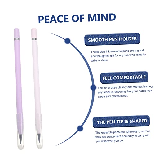 TOGEVAL 2pcs Infinite Pencil Metal Inkless Pens Erasable Pencils No Sharpening Required for Artists - Thumbnail 6