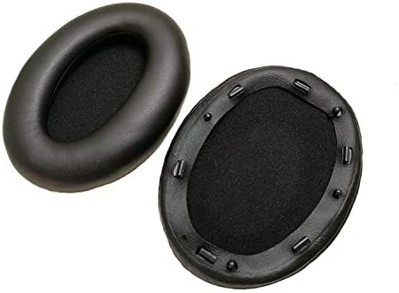 Premium ear pads compatible with Sony WH-1000XM3 headphones (WH-1000XM3, Black). Premium Protein Leather | Soft High Density Foam | Easy Installation | Comfortable