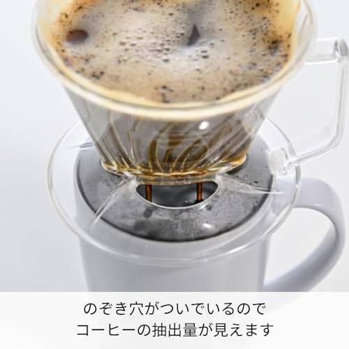 Miniatura 4 de Hario Ped-02-T Pegasus Dripper 02 - Goteo De Café Transparente Para 2 A 4 Tazas, Fabricado En Japón