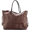 Pre-Loved Neverfull Tote Damier GM, Brown