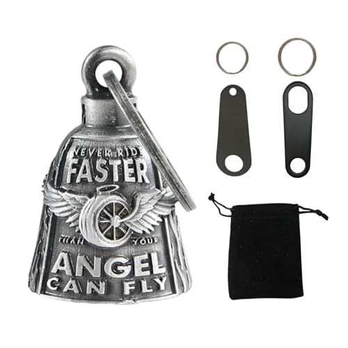 Galenecx Campana de Moto, Moto Guardián Bell Material de Aleación Zinc, Campanillas Motocicleta, Campana Guardian Motos, Campanas Moto Guardian Bell, para Motocicletas, Bicicletas, Llaves