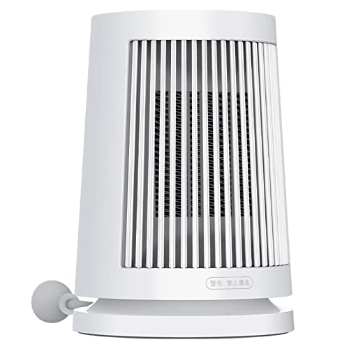 WWWRL Calefactor Cerámico Eléctrico, Mini Calefactor De Aire Caliente con Protección Sobrecalentamiento Y Antivuelco, 45° Oscilación Automática, 800w, Blanco, para Hogar Y Oficina Cover