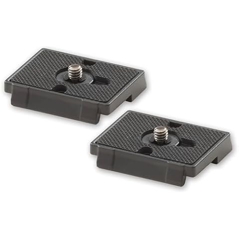 DANGER BUDDIES Tripod Mount for Manfrotto Tripod - Quick Release Mounting Plate with 1/4" 1/4-20 Stainless Steel Mounting Screw and Rubber Grip - Compatible with PL200 RC2 - (Black) Cover