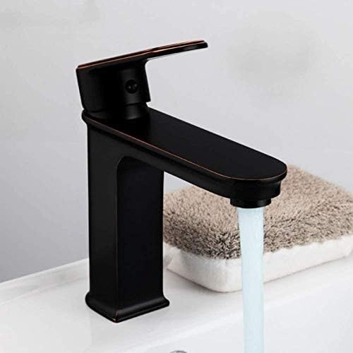 Mélangeur cascade de bain noir mat robinet de lavabo moderne sur pont