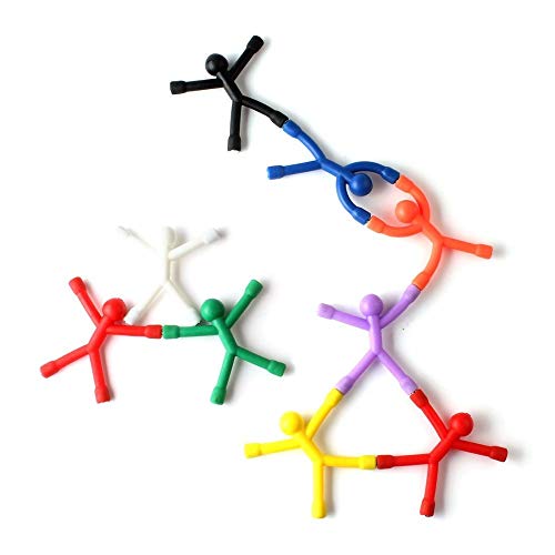 Refrigerator Magnets, 10Pcs Mini Man Flexible Fridge Magnets, Cute Rubber Magnet Magnetic For Adults Office Fun Decorative Decoration (10) #TOP4