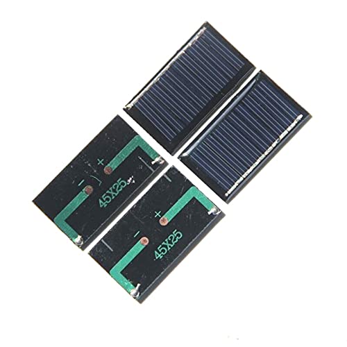 Packung mit 6 ZONADAH 25ma 5V Mini-Sonnenkollektoren, Teigladegerät, DIY Home, Science School Projekte, Camping, Angeln, Wandern Outdoor Garten Licht Ladewerkzeuge