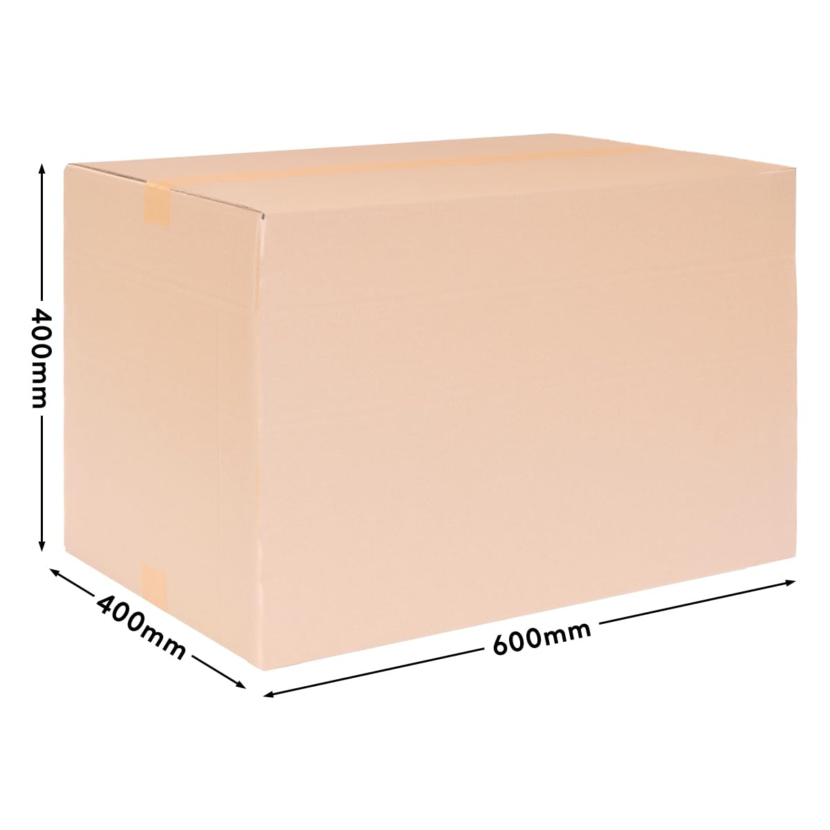 verpacking Faltkartons 595 x 395 x 390 mm Braun (Außenmaß 600 x 400 x 400 mm) variable Höhe bei 220/310 mm KK 109 1-wellig Große Versandkartons DHL Paket DPD GLS Hermes Paket Karton (75 Stück)
