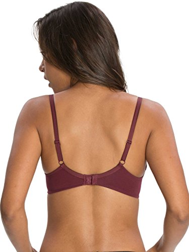 Image of Jockey 1245 Women Under-Wired Padded Super Combed Cotton Elastane Stretch Medium Coverage T-Shirt Bra with Detachable Straps
