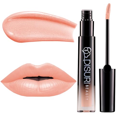 DISURI Beauty Glossy Blast Lip Gloss for Girls and Women - Non-Sticky and Long-Lasting Formula - Get Ultra Shine with Flavored Lip Gloss - 0.8 FL Oz - (Lola : M8)