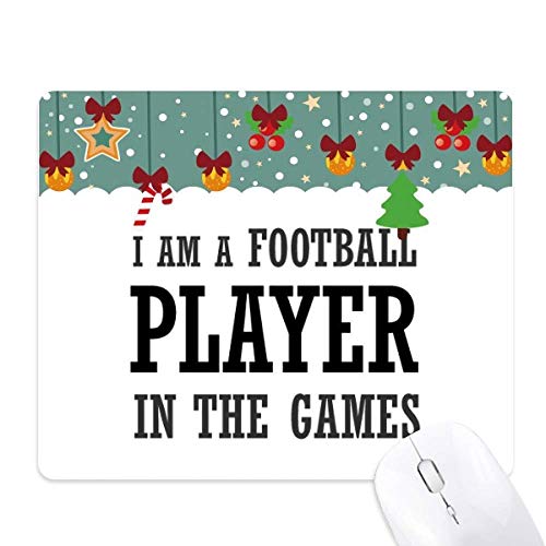 Tapis de souris Football de Noël en caoutchouc, idée cadeau originale pour ado
