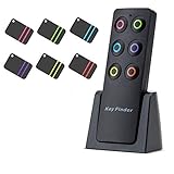 Key Finder, Kyerivs Wireless RF Item Locator Key Tracker Anti-Lost Alarm Keychain, 1 RF Transmitter and 6 Receivers for Key Purse Pet Cell Phone Luggage, Small Things