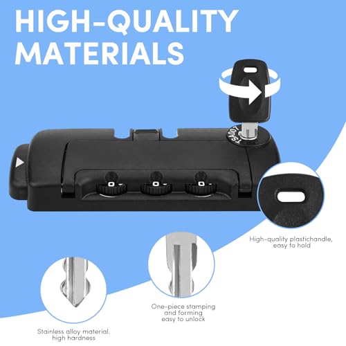 TSA Key TSA007 TSA002 Universal Lock Key Master Suitcase Keys with for Forgotten Password Combinations of Luggage Locks, Luggage Lock Password Combination Forgetting Solution （Ten Random Colors - Thumbnail 5
