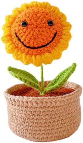 Hand woven flowers, high-quality wool that does not fade