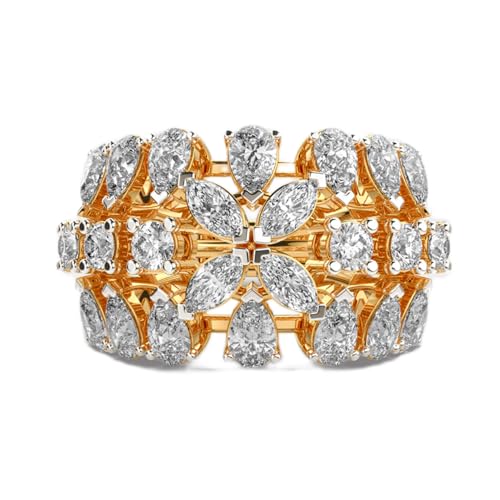 Bague moissanite Royal Embrace en argent massif le symbole d'un amour éternel