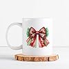 Sassy Souls Mosaic Disco Christmas Bow 11oz Ceramic Novelty Mug Christmas Festive Tea Coffee Cup Gift White #5