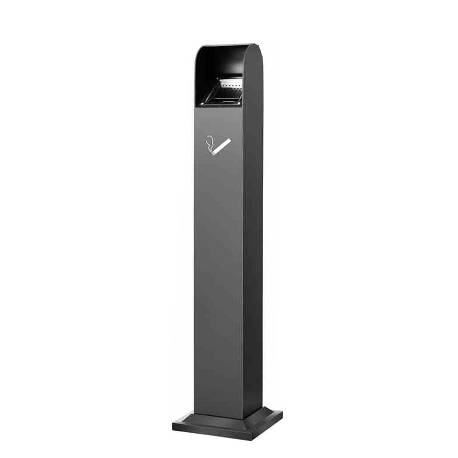 Freestanding Cigarette Butt Collector With Lock And Removable Inner Bin For Commercial Offices, Restaurants, And Bars(Black)