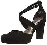 Elegante Sohle Tamaris Damen 1-1-24406-22 Slipper, Schwarz (Black Suede 4), 41 EU