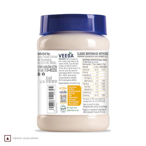 Image of Veeba Classic Mayonnaise With Egg (250G)