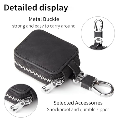 Miniatura 3 de Funda Para Auriculares, Estuche Para Auriculares Compatible Airpods 1 2 3 Pro Carcasa Universa Con Cremallera Protectora Accesorios Para Auriculares Negro