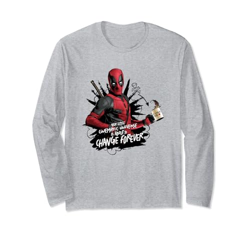Image of Marvel Deadpool & Wolverine Change The Cinematic Universe Long Sleeve T-Shirt
