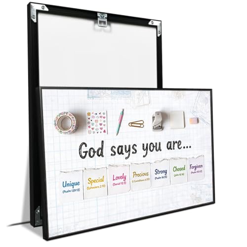 Bible Verse Prints God Says You Are Journaling & Grid Notes Art 12"x18"