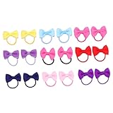 Beaupretty 18 pcs Lot Élastiques Cheveux Garçon Fille avec Nœud Ruban Grain Bandeau Él...