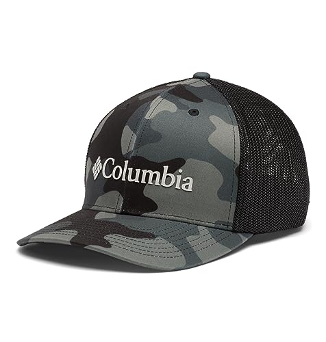 Columbia Gorra de Malla Unisex, Camuflaje Negro Mod, pequeña/Mediana